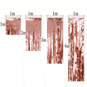 Cortina de Flecos de Papel Dorado, Telón de Fondo con Flecos de Lentejuelas para Nochevieja, Graduación, Cumpleaños, Baby Shower, Revelación de Género - Product Image 1