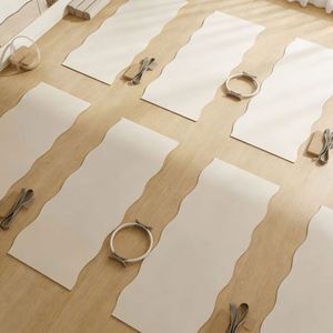 Alfombrilla de Yoga Antideslizante Personalizada al por Mayor, con Curva Elíptica Ondulada, Ecológica, de Caucho Natural PU, para Ejercicios de Pilates - Product Image 3