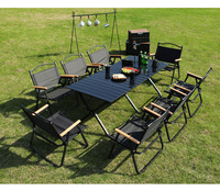 Ensemble de table et de chaises pliantes en acier au carbone pour l'extérieur, avec chaise - Expédition internationale en gros