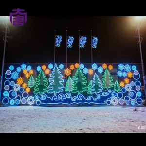 3D LED Snowflake Motif <b>Light</b> for Christmas Landscape Display - Product Image 6