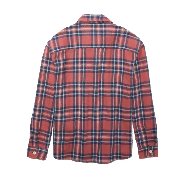 Manufactory Wholesale Custom Cotton Polyester Flannel Shirts For Men