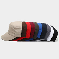 Nueva Gorra de Béisbol Plana de Algodón de Color Liso Estilo Coreano, Versátil, que Estiliza el Rostro, para Hombre y Mujer, Deportes al Aire Libre, con Diseño de Puntos