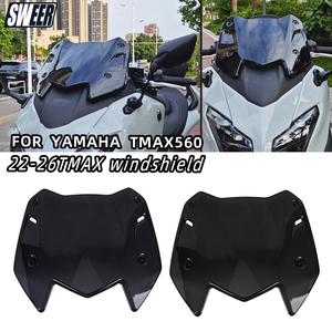 Parabrisas Corto para Motocicleta Yamaha TMAX560 TMAX 560 <span class=keywords><strong>T</strong></span>-<span class=keywords><strong>MAX</strong></span> 560 2022-2026 Modificado Sin Perforación Venta al por Mayor Personalizado - Product Image 2