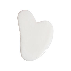 Fabricante de alta calidad 100% Natural Xiuyan Jade blanco <span class=keywords><strong>Guasha</strong></span> piedra logotipo personalizado negro gua sha herramienta de masaje de piel facial - Product Image 3