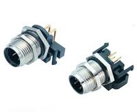 IP67 étanche coude droit mâle femelle prise circulaire vis raccord fileté 3 4 5 6 8Pin M12 capteur connecteur