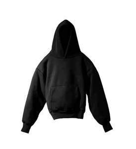 Nouveau design personnalisé unisexe logo sweats à capuche coton + polyester polaire vierge sans ficelle en vrac plaine hommes sweats à capuche surdimensionnés - Product Image 2