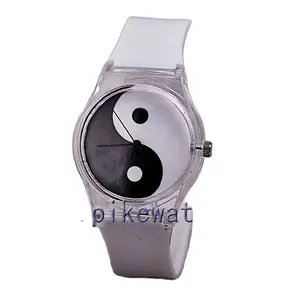 Chinese style Taiji pattern face plastic cheap price special dial teenagers watch