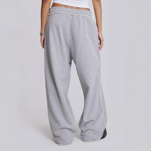 <span class=keywords><strong>Pantaloni</strong></span> <span class=keywords><strong>Tuta</strong></span> Hip-hop Personalizzati, Stile Street, Unisex, Vita Media, Gamba Larga, Grigio, Casual - Product Image 3