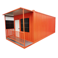 Maison préfabriquée légère en acier 20 pieds préfabriquée emballage plat maison modulaire en conteneur ondulé pour usage domestique