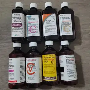 16oz wockhardt quagen par qualitest hi-tech tris akorn actavis pai empty pet amber bottle with red writing caps