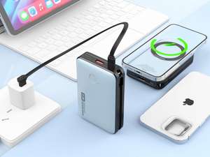 Nouvelles banques d'alimentation portables 20000mah Magsaferred pour la vente en gros de petites banques d'alimentation de bonne qualité câbles intégrés - Product Image 4