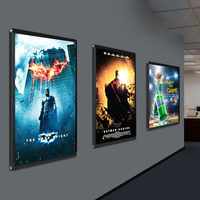 Boîte Lumineuse LED Mince à Haute Luminosité, Cadre en Aluminium Ultra Fin, Cadre Clic pour Affiches de Film et Publicité