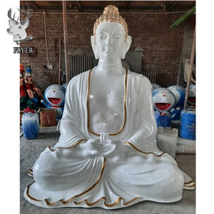 जीवन के आकार के आउटडोर सजावटी अंजीर बुधा प्रतिमा मूर्तिकला उद्यान या पार्क के लिए बड़े राल अंतरिक्ष यात्री - Product Image 2