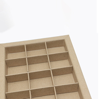Caja de Regalo de Chocolate de Cartón Kraft con Recubrimiento UV, Relieve y Forro de Esponja, Precio Directo de Fábrica, Gran Venta