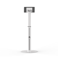 Support de sol en métal debout libre réglable en hauteur commerciale pour iPad Air Flexible inclinaison pivotant conception magnétique tablette PC supports