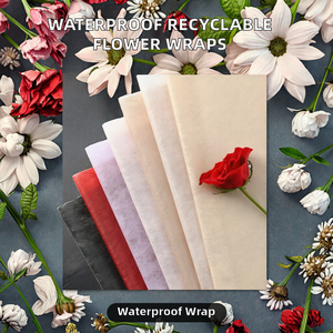 Papel de Seda Impermeable Reciclable de PVC de una Cara con Diseño de Burbujas y Flores, 30cm*30cm, Personalizable - Product Image 2