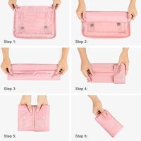 DICHOS Polyester 8 pièces : Cubes de rangement en toile, sac à chaussures, organiseur de voyage pour valise, rangement de vêtements, qualité supérieure