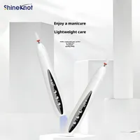 Lampe UV SHINEKNOT pour ongles et lime à ongles 2-en-1 rechargeable, lime à ongles électrique, dissolvant de vernis, lampe de séchage portable pour gel, multifonctionnelle