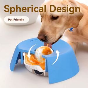 Non-Slip Spherical Bone-Shaped Feeding <b>Bowl</b> Liquid Slow Dog <b>Bowls</b> - Product Image 3