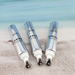 Customer Customized D19mm <b>Small</b> Aluminum <b>Plastic</b> Tube High Glossy ABL/PBL Eyes Cream Lip Elixir Tube Metal Head And Silver Cap - Product Image 5