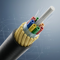 Cable de Fibra Óptica ASU para Exteriores, Precio de Fábrica, G652D, Monomodo, para Uso FTTH, 2-24 Núcleos, Cubierta PE/APT, 3km/Rollo