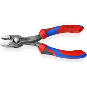 KNIPEX 82 02 150 TwinGrip <b>Pliers</b> with front and side gripping capability with comfort handles grey atramentized 150 mm - Product Image 2
