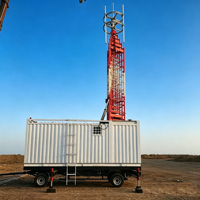 ISO Wholesale Telescopic Communication Tower Galvanized Steel COW on Wheels High Precision for Mobile Telecom Trailer Tower