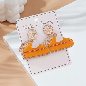 Pendientes de Moda con Diseño de Pastel de Calabaza de Acción de Gracias, Estilo Europeo Americano, para Mujer, Ideales para Fiestas y Regalos - Product Image 1