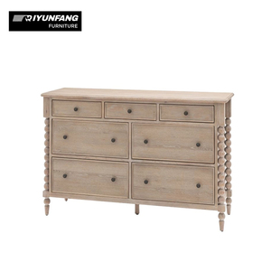 Pháp Retro rắn gỗ ngăn kéo tủ tùy chỉnh cổ cạnh giường ngủ lưu trữ cho phòng khách - Product Image 6