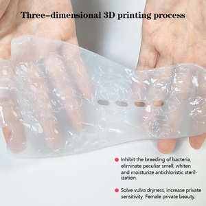 Maschera Yoni per la zona bikini a marchio privato, idrogel a forma di T per la cura intima, igiene femminile, illuminante, idratante e levigante per la vulva, OEM - Product Image 3