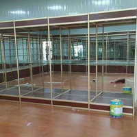 Vitrine d'exposition en verre trempé avec éclairage LED, porte verrouillable, pour magasin de détail