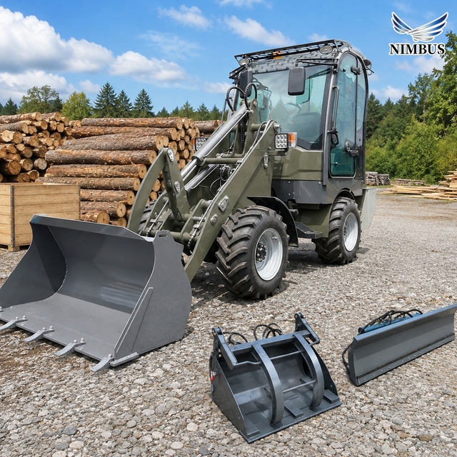 New Model Mini Loader NIMBUS Maintenance-Free Lead-Acid Battery Battery Powered for Fertilizer Handling Electric Loader