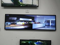 Ecran de barre LCD ultra large 24 pouces 28 pouces 35 pouces 43 pouces Lecteur publicitaire Moniteur d'annonces vidéo Affichage numérique LCD extensible sur étagère