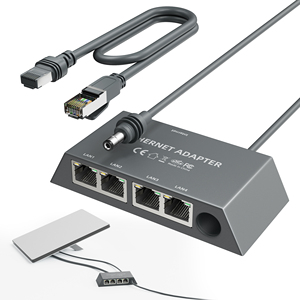 Starlink Adaptador Divisor Ethernet <span class=keywords><strong>de</strong></span> 4 Puertos 1Gbps Hub <span class=keywords><strong>de</strong></span> Red con <span class=keywords><strong>Cable</strong></span> Compatible con Starlink Mini y Gen3 <span class=keywords><strong>Internet</strong></span> por <span class=keywords><strong>Cable</strong></span> - Product Image 1