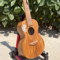 Ukulélé de concert Aiersi haut de gamme, 24 pouces, entièrement en koa massif, avec étiquette personnalisée, instruments à cordes à vendre, fabriqué en Chine
