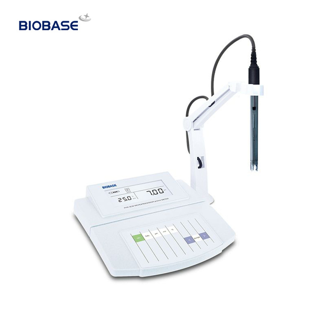 BIOBASE China Benchtop pH Meter Portable pH Meter 0.01ph Resolution 2 Points Calibration