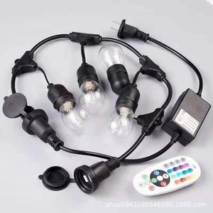 สายพ่วงกันน้ำสำหรับใช้งานกลางแจ้ง E26 E27 10 ช่องเสียบ IP65 สาย PVC SJTOW ปลั๊กแบบ Nema ชนิดปลาย C9 - Product Image 4