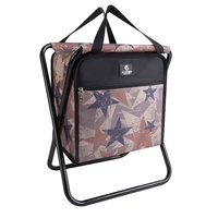 Sac isotherme pliable avec grande capacité, poche avant zippée et poignées de transport, lavable et durable