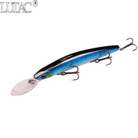 LUTAC Leurres de pêche Long Casting Floating 2m Minnow Bait ABS Plastic Laser Coating Skin VMC Treble Hook Jerk Baits 95mm/9.5g