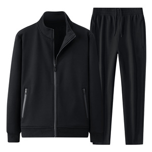 Conjunto Deportivo Premium <span class=keywords><strong>para</strong></span> <span class=keywords><strong>Hombre</strong></span>, Forrado de Felpa, Grueso y Cálido, de Dos Piezas, Chaqueta con Cierre Completo y Cuello Alto, Ropa Deportiva Informal, Logotipo Personalizado - Product Image 6