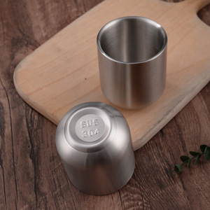 विंटेज औद्योगिक शैली 304 स्टेनलेस स्टील इन्सुलेट वाइन सेवारत कप 280 एमएल क्षमता रेस्तरां घरेलू चाय शिविर उपहार कप - Product Image 4