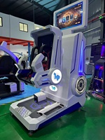 Dreamland 9D VR, Simulador de Vuelo con Rotación de 360°, Máquina de Juego de Montaña Rusa VR, Equipo de Parque de Atracciones de Realidad Virtual