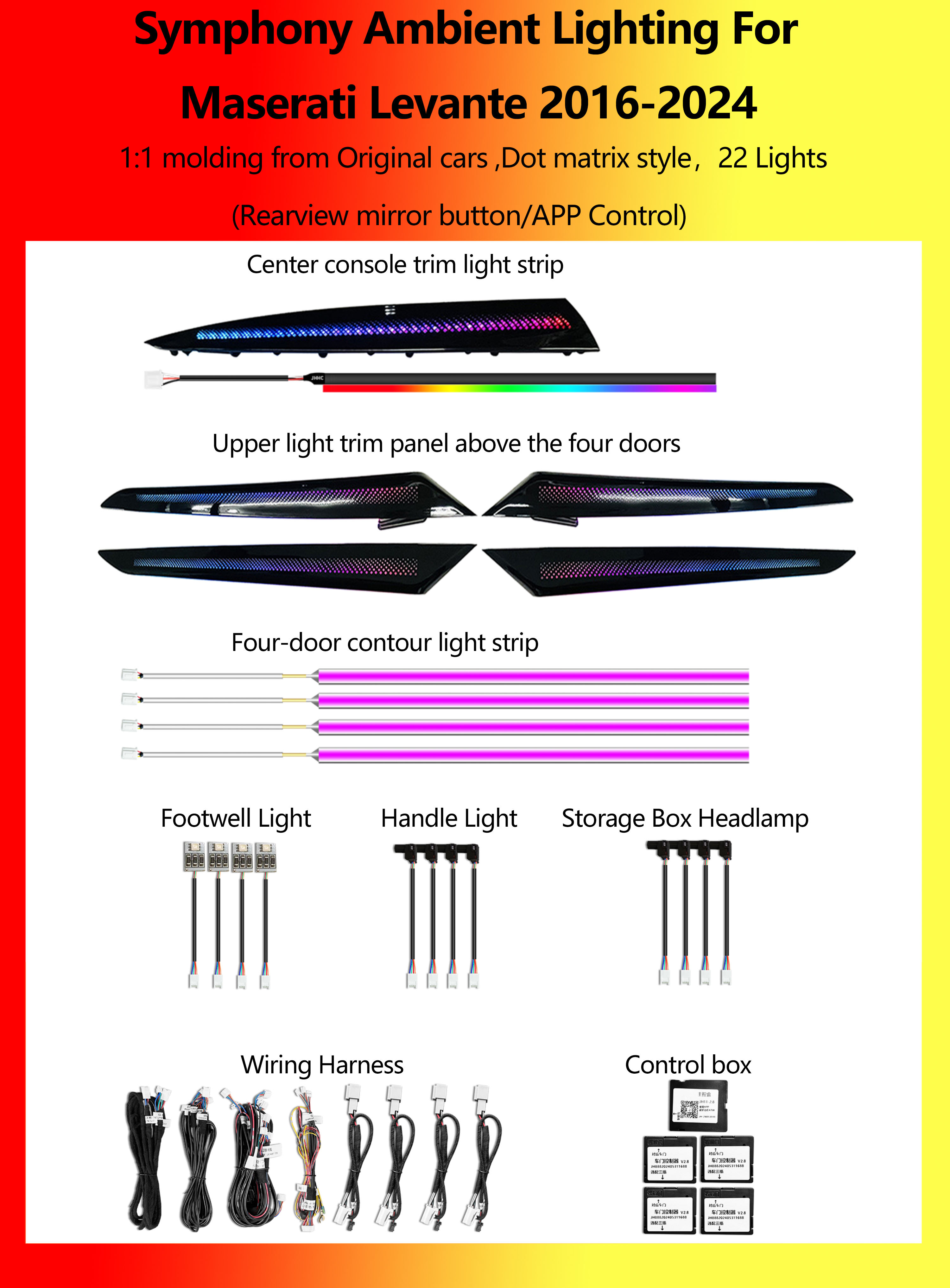 ไฟหน้า Maserati Levante ลายจุดสไตล์ Symphony 22