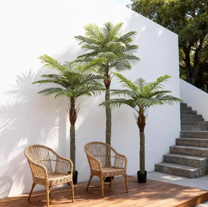 ต้นมะพร้าว<span class=keywords><strong>เทียม</strong></span> ต้นปาล์ม<span class=keywords><strong>ขนาด</strong></span><span class=keywords><strong>ใหญ่</strong></span> ต้นไม้สีเขียว ต้นอะรีกา สำหรับ<span class=keywords><strong>ตก</strong></span>แต่งหน้าต่างภายนอก โรงแรม - Product Image 1