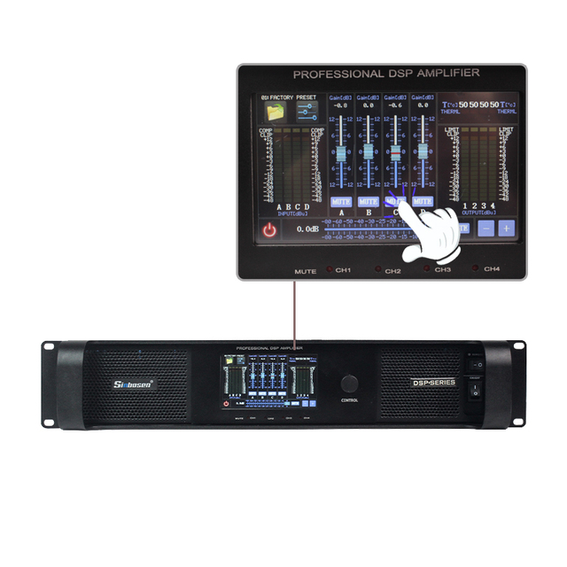 DSP-10Q Tuch Screen 4 Channels Dsp Fir Active Power Amplifier Module