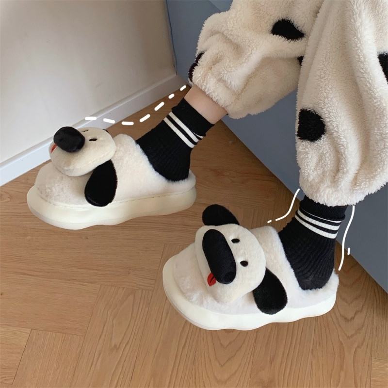 Novelty Women Animal Slippers Cute Soft Plush House Shoes Fluffy