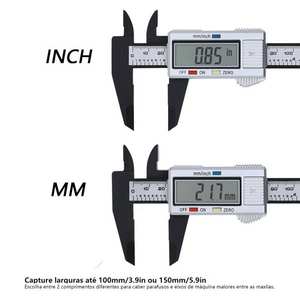 Calibrador Digital Electrónico de 150 mm al por Mayor, Calibrador Vernier de Fibra de Carbono, Micrómetro, Herramienta de Medición, Regla - Product Image 4