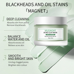 Maschera di <span class=keywords><strong>Argilla</strong></span> <span class=keywords><strong>Naturale</strong></span> alla Artemisia <span class=keywords><strong>per</strong></span> Tutti i Tipi di Pelle, Riduce l'Acne, i Punti Neri, Pulisce i Pori e Controlla <span class=keywords><strong>il</strong></span> Sebo - Product Image 3