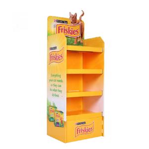 Großhandel Custom OEM Cardboard <span class=keywords><strong>Pet</strong></span> Food Display Einfache Montage Bodenst änder für Katzenfutter Einzelhandel geschäfte - Product Image 2