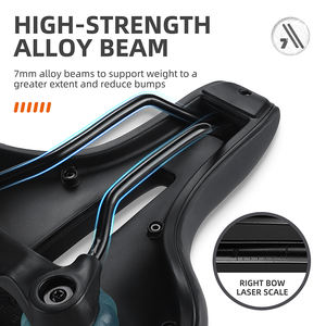 Selle de vélo performante, design léger et évidé pour une respirabilité optimale, éponge haute résilience et forme ergonomique - Product Image 3